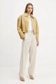 Weekend Max Mara pantaloni in misto lana 2425136013600 beige AW24