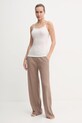 Abercrombie & Fitch pantaloni de trening KI147.4085.415 bej AW24