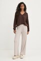 Hollister Co. spodnie KI346.4053.410 brązowy AW24