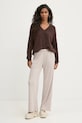 Hlače Hollister Co. KI346.4053.410 smeđa AW24