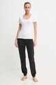 Dugi donji dio pidžame United Colors of Benetton 3PAE3F04H crna AW24