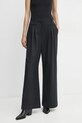 MUNTHE pantaloni STORMY cu modele negru 244141624412