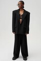 Undress Code spodnie wełniane Liberté Pants dzianina czarny 763