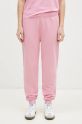 Maison Kitsuné joggers Fox Head Patch applique pink MW01109KM0001