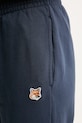 Maison Kitsuné pantaloni tuta Fox Head Patch blu navy MW01109KM0001