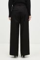Clothing Maison Kitsuné cotton trousers Double Pleated NW01110WW0122 black