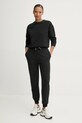 Armani Exchange pantaloni de trening din bumbac 6DYP70.YJEEZ negru AW24