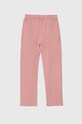 Дитячі бавовняні штани Guess J4YQ18.KAX74.9BYH рожевий AW24