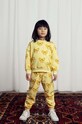Детские хлопковые штаны Mini Rodini Bow хлопок жёлтый 2473013323