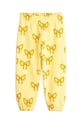 Dětské bavlněné tepláky Mini Rodini Bow 2473013323 žlutá AW24