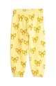 DÍVKA Dětské bavlněné tepláky Mini Rodini Bow 2473013323 žlutá