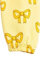 Детские хлопковые штаны Mini Rodini Bow жёлтый 2473013323