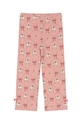 Konges Sløjd spodnie dziecięce DREY SLIT PANTS GOTS wzorzyste różowy KS101489