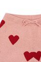 Fete Konges Sløjd pantaloni de trening din bumbac pentru copii LAPIS KNIT PANTS KS101555.G roz