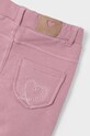 Dětské bavlněné kalhoty Mayoral 511.6H.Mini.9BYH růžová AW24