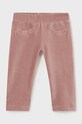 Mayoral spodnie dziecięce z elastanem różowy 514.4D.Baby.9BYH