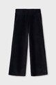 Mayoral pantaloni din catifea pentru copii tricotaj negru 7549.8F.Junior.9BYH