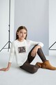 Детские брюки Mayoral ткань коричневый 7750.8D.Junior.9BYH