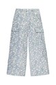 Детские хлопковые брюки Levi's TWILL '94 BAGGY WIDE LEG хлопок бирюзовый 3EL019
