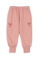 Konges Sløjd spodnie dresowe bawełniane dziecięce LOUPY LOU SWEAT PANTS GOTS nadruk różowy KS102027.G