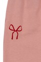 Детские хлопковые штаны Konges Sløjd LOUPY LOU SWEAT PANTS GOTS розовый KS102027.G