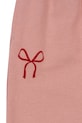 Konges Sløjd spodnie dresowe bawełniane dziecięce LOUPY LOU SWEAT PANTS GOTS różowy KS102027.G