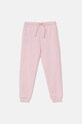United Colors of Benetton spodnie dresowe bawełniane dziecięce bawełna różowy 3J68CF02H.G.G.Seasonal
