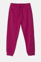 Dětské bavlněné tepláky United Colors of Benetton pletenina fialová 3J68CF02H.G.G.Seasonal