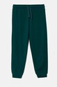 Dětské bavlněné tepláky United Colors of Benetton pletenina zelená 3J68CF02H.G.G.Seasonal