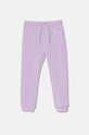 United Colors of Benetton spodnie dresowe bawełniane dziecięce bawełna fioletowy 3J70GF01N.G.P.Seasonal