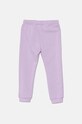 United Colors of Benetton spodnie dresowe bawełniane dziecięce 3J70GF01N.G.P.Seasonal fioletowy AW24