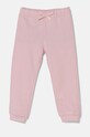 United Colors of Benetton spodnie dresowe bawełniane dziecięce bawełna różowy 3J70GF01N.G.P.Seasonal