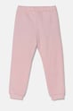 United Colors of Benetton spodnie dresowe bawełniane dziecięce 3J70GF01N.G.P.Seasonal różowy AW24