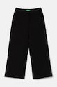 Dječje hlače United Colors of Benetton bez uzorka crna 4EOMCF017.G.Seasonal