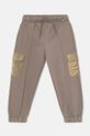 United Colors of Benetton spodnie dresowe dziecięce z elastanem beżowy 34JZGF043.P.Seasonal