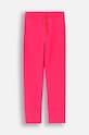 Coccodrillo spodnie dresowe bawełniane dziecięce ZC4120201VGA różowy AW24