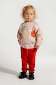 Detské bavlnené tepláky Coccodrillo bavlna červená ZC4120101CGN