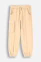 Детски памучен панталон Coccodrillo памук бежов ZC4120101RGJ
