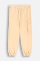 Детски памучен панталон Coccodrillo ZC4120101RGJ бежов AW24