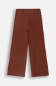 Детски памучен спортен панталон Coccodrillo ZC4120102RGJ кафяв AW24