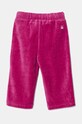 United Colors of Benetton spodnie dresowe welurowe dziecięce 3UK0GF03Y.P.Seasonal różowy AW24