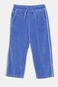 United Colors of Benetton spodnie dresowe welurowe dziecięce dzianina niebieski 3UK0GF03Y.P.Seasonal