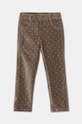 United Colors of Benetton pantaloni copii tricotaj maro 4T4MGE029.P.Seasonal