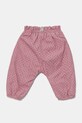 United Colors of Benetton pantaloni din bumbac pentru bebeluși 40CYAF01D.G.W.Seasonal roz AW24