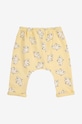 Bobo Choses pantaloni de trening pentru bebeluși Freedom Bird 224AB058 galben AW24