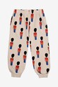 Дитячі бавовняні штани Bobo Choses Little Tin Soldier 224AC079 бежевий AW24