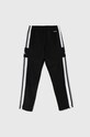Detské tepláky adidas Performance SQ21 PRE PNT GK9559 čierna AW24
