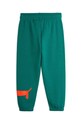 Дитячі бавовняні штани Mini Rodini Dog 2473014375 зелений AW24