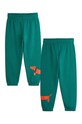 Mini Rodini pantaloni de trening din bumbac pentru copii Dog verde 2473014375