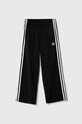 Дитячі спортивні штани adidas Originals WIDE PANTS IX7632 чорний AW24